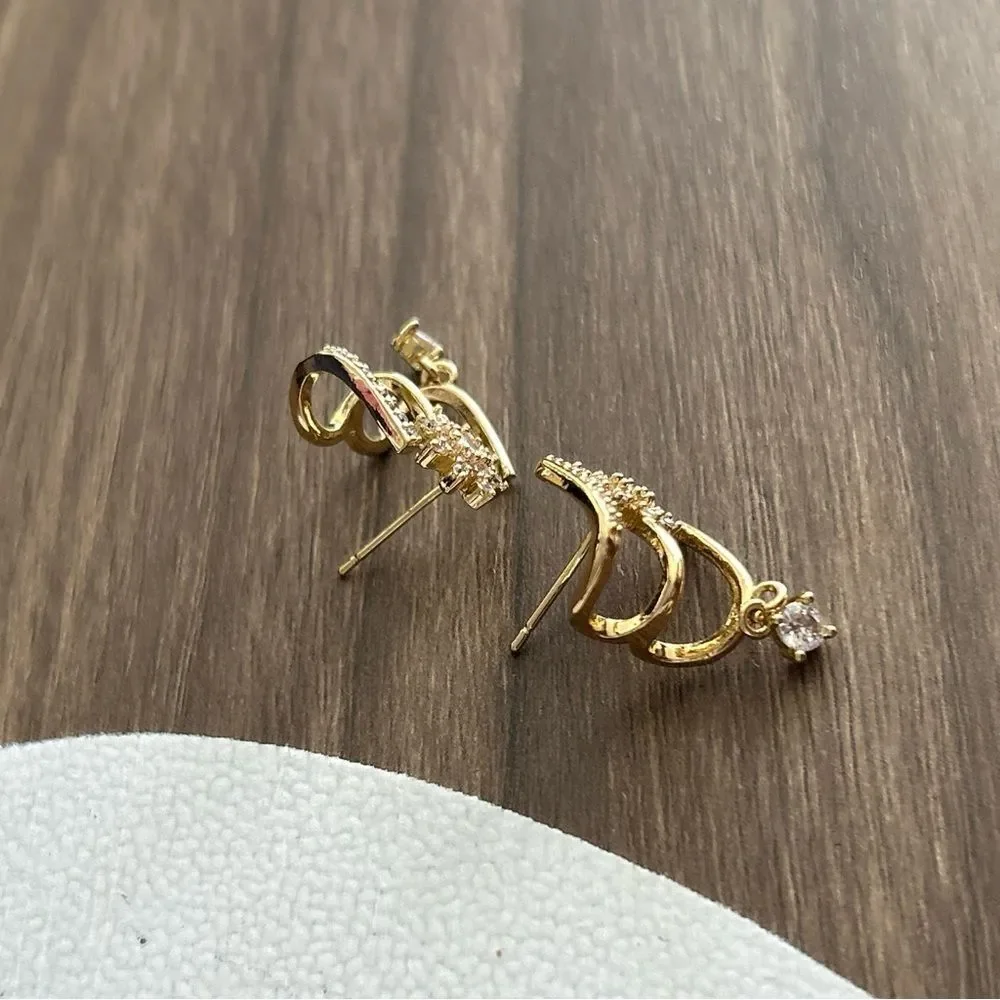 Diamond Star Earrings Q362